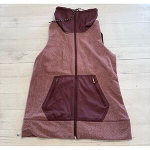 Under armour Cold‎ Gear Women's Full Zip Maroon Athletic Vest Size small